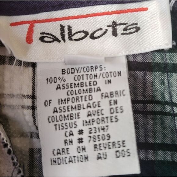 Talbots plaid lightweight shorts Vintage - Picture 8 of 10